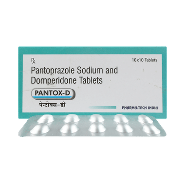 Pantox D 10mg/40mg Tablet
