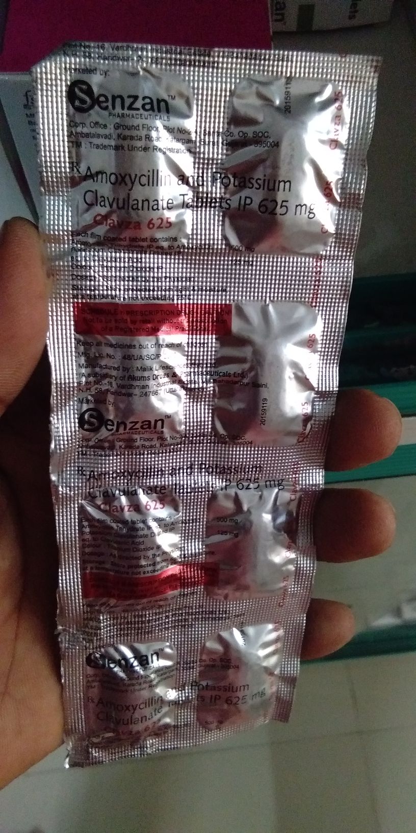 Clavza 625 Tablet