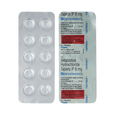 Vertipress 8 Tablet