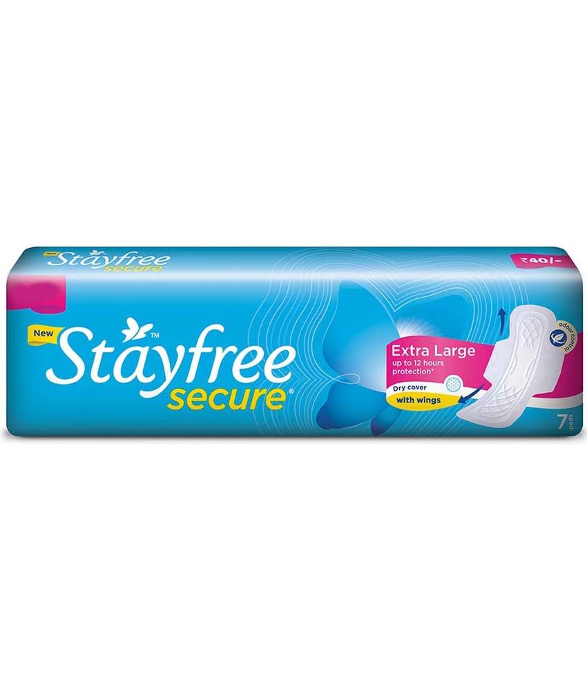 Stayfree-Secure Dry Extra Large Pads-7 Pcs