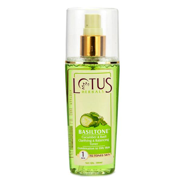 Lotus Herbals Cucumber Basil Clarifying And Balancing Toner - 100ml