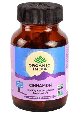 Organic India Cinnamon Capsule | Promotes Healthy Carbohydrate Metabolism