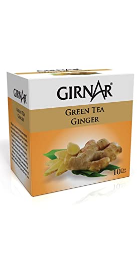 Girnar Green Tea Ginger - 10 Sachet