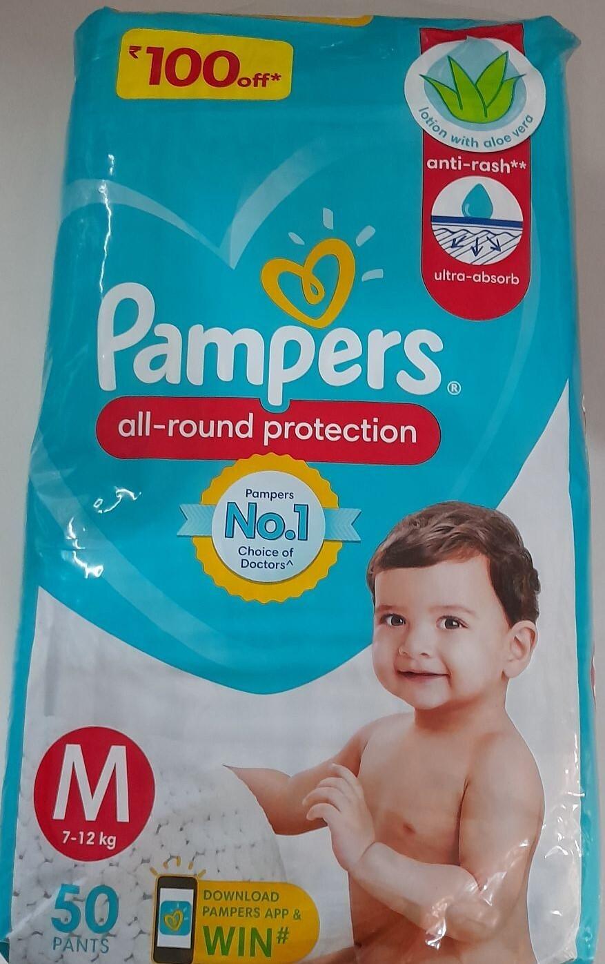 Pampers Diaper Pants Lotion With Aloe Vera M