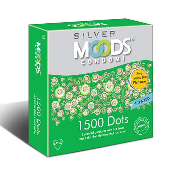 Moods 1500 Dots Silver Condoms