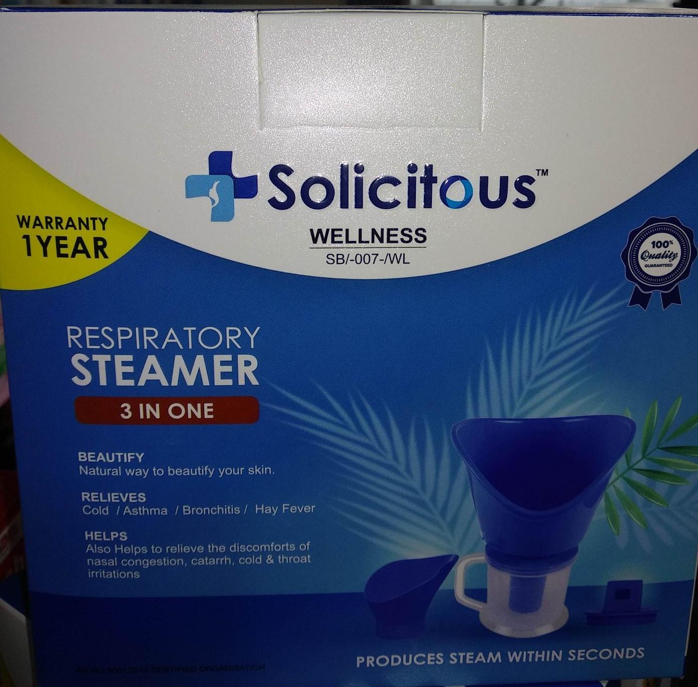 Solicitous Wellness Respiratory Steamer