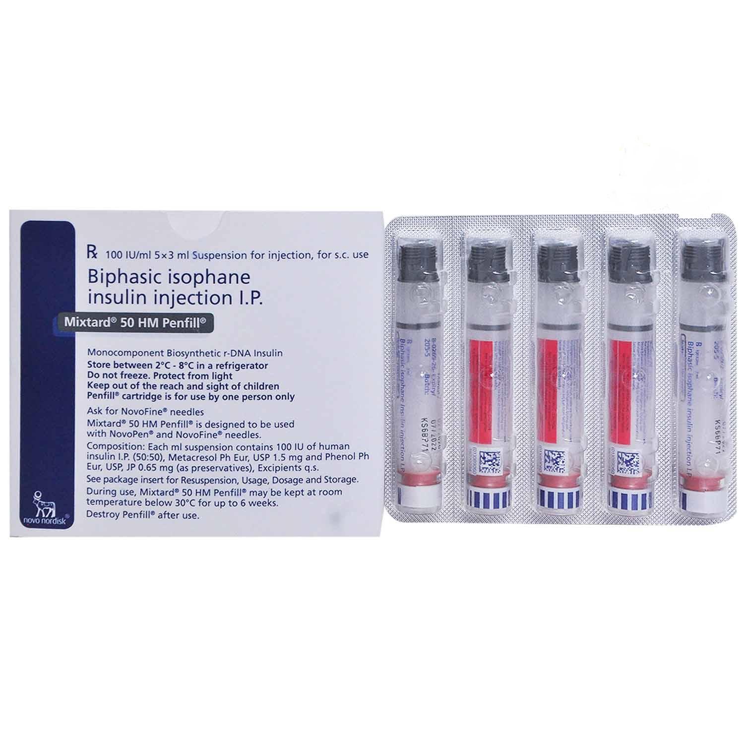 Mixtard 50 HM 100IU/ml Penfill