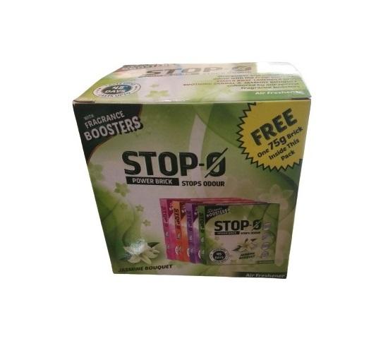 Stop-O Power Brick Air Freshener Jasmine (75gm Each)