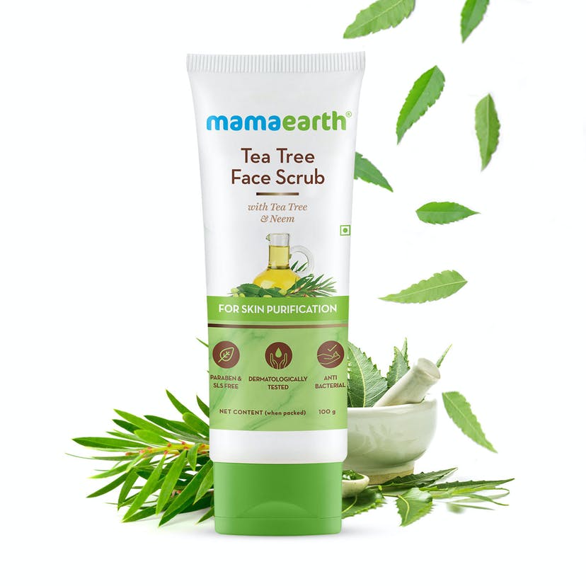 Mamaearth Tea Tree Face Scrub With Tea Tree And Neem