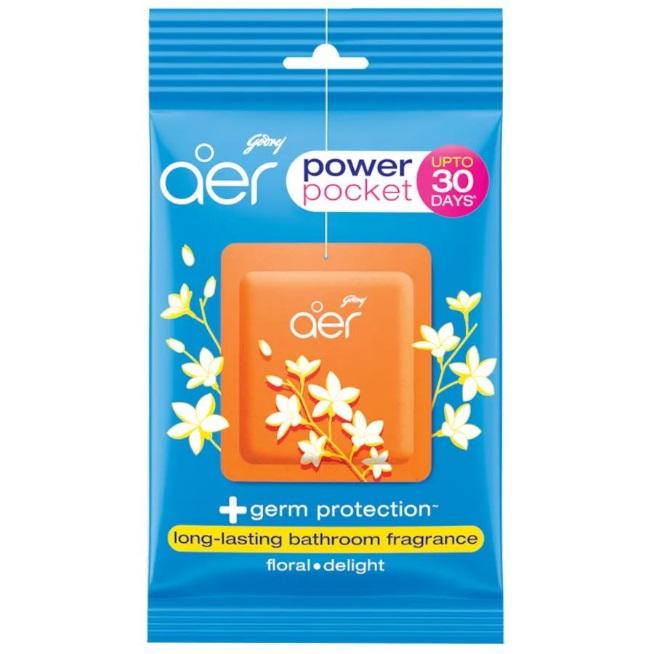 Godrej Aer Power Pocket - Long Lasting Floral Delight Fragrance