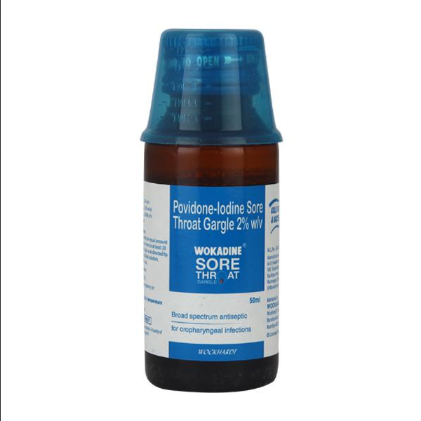 Wokadine Sore Throat Gargle