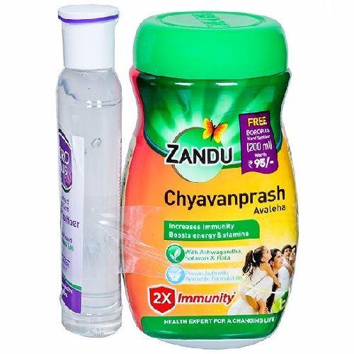 Zandu Chyavanprash Avaleha (Free Boroplus Hand Sanitizer)