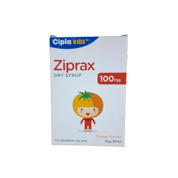 Ziprax 100mg Dry Syrup Orange Flavour
