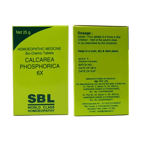 SBL Calcarea Phosphorica Biochemic Tablet 6X