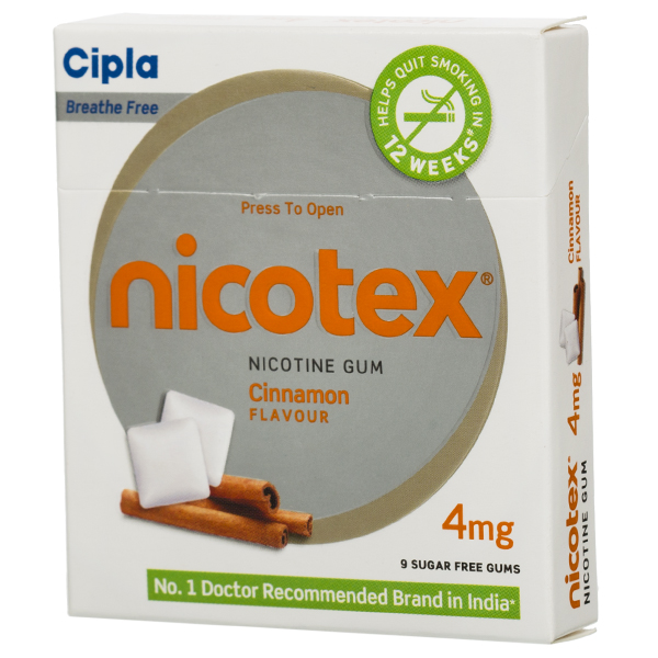 Nicotex 4mg Cinnamon Sugar Free
