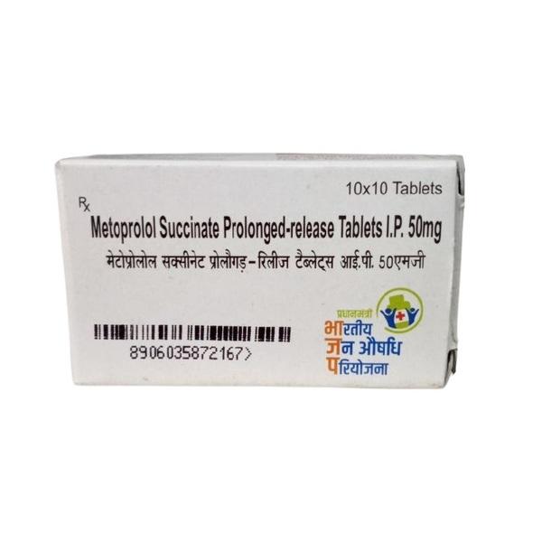 Metoprolol Succinate (50mg) PR Tablet