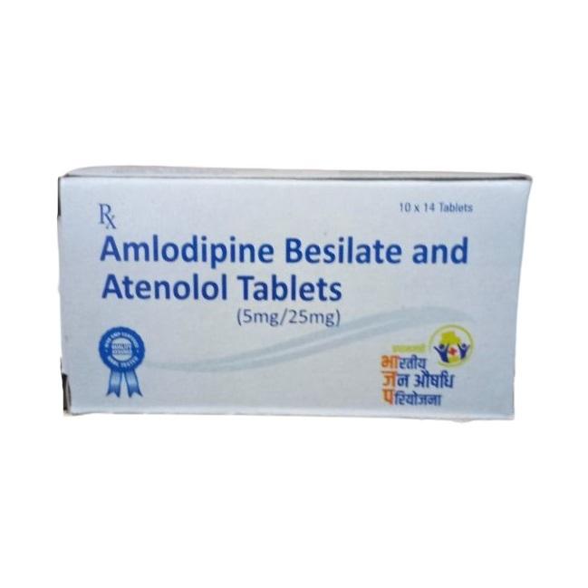 Amlodipine Besilate (5mg) And Atenolol (25mg) Tablet