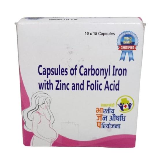 Carbonyl Iron With Zinc And Folic Acid Capsule