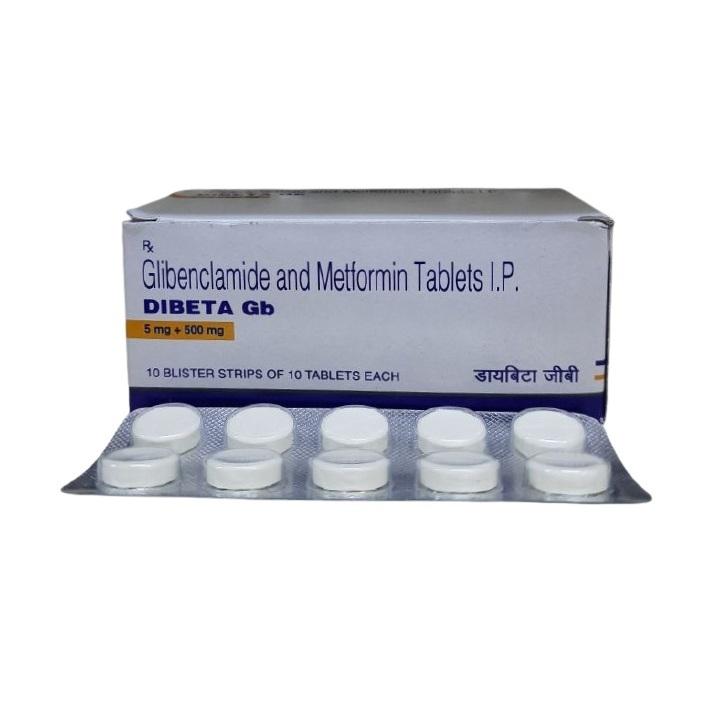Dibeta GB 5 mg/500 mg Tablet