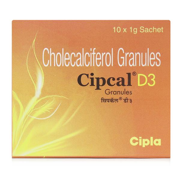 Cipcal D3 (Cholecalciferol) Granules for Bone, Joint and Muscle Health