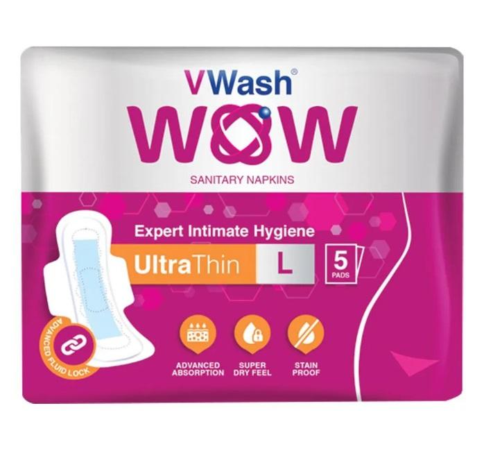 VWash WOW Sanitary Napkin Ultra Thin Large