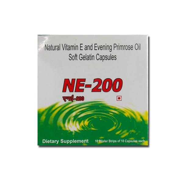 NE -200 Vitamin E and Evening Primrose Oil Soft Gelatin Capsule