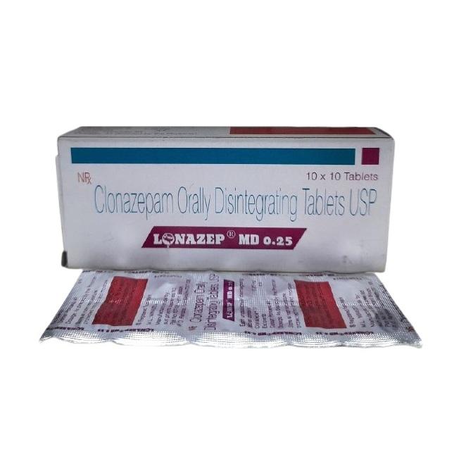 Lonazep MD 0.25mg Tablet