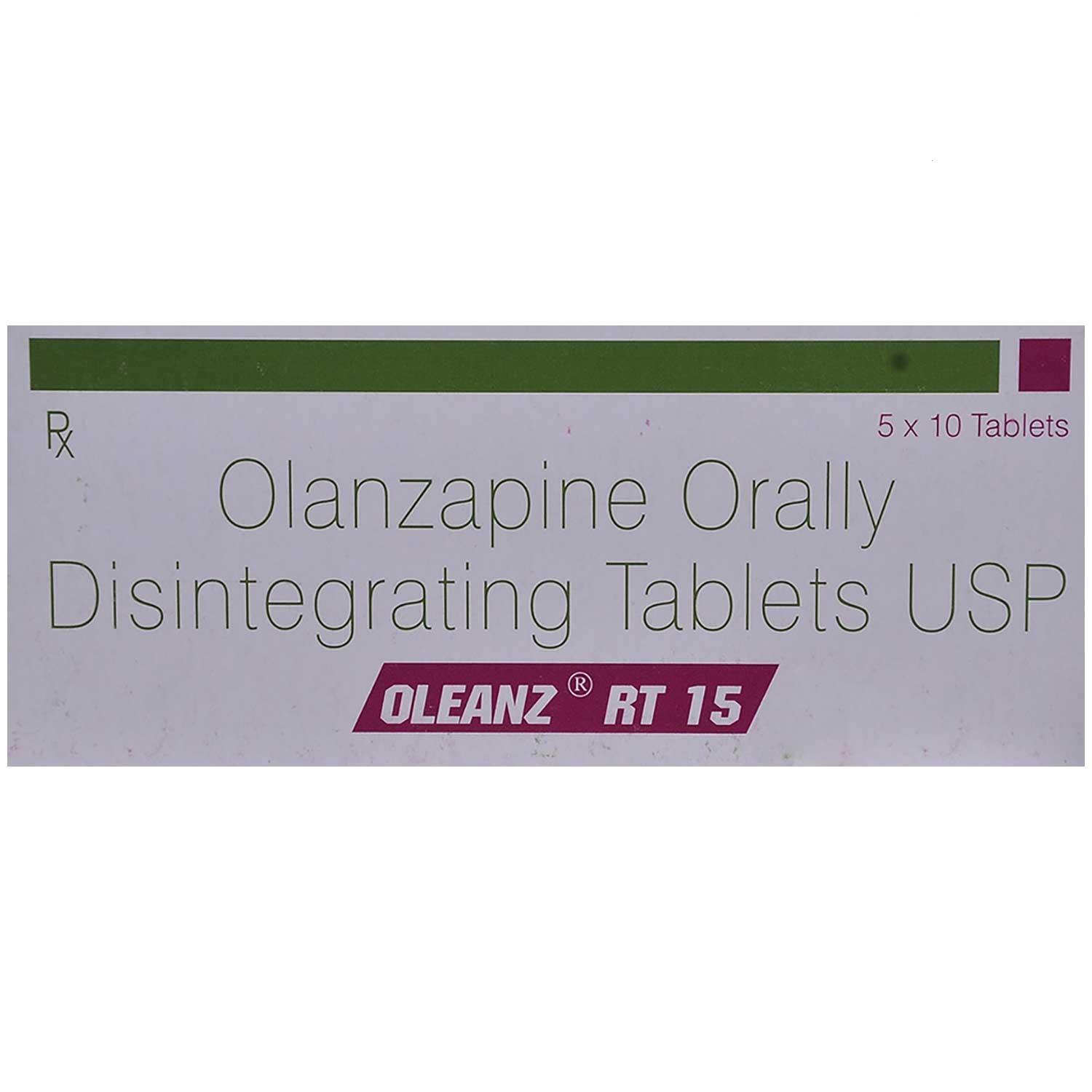 Oleanz Rapitab 15mg Tablet