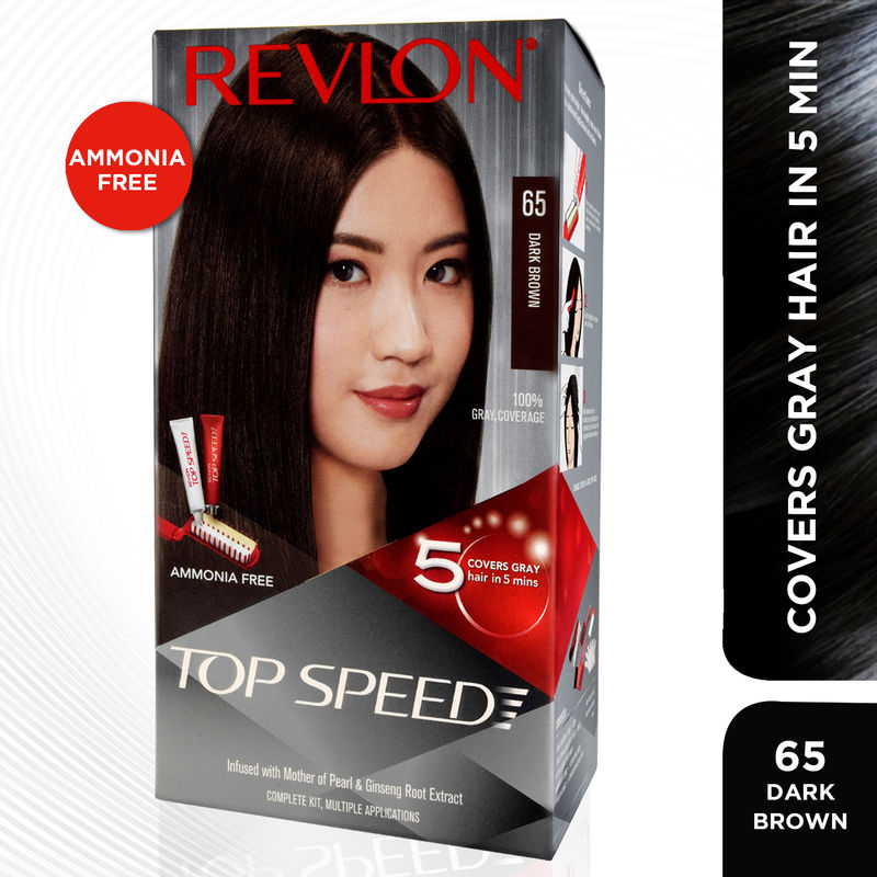 Revlon Top Speed Hair Color Dark Brown 65