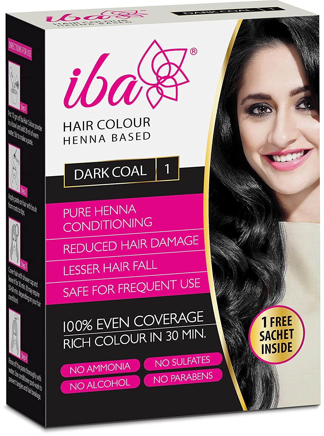 Iba Hair Color -Dark Coal 1