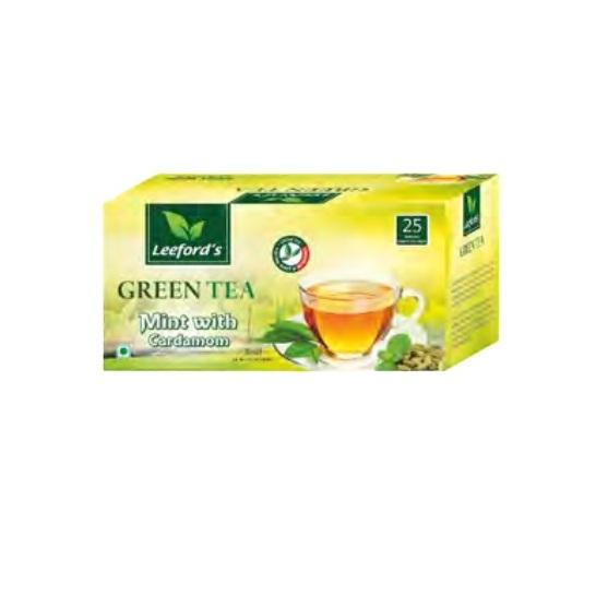 Leeford Green Tea -Mint With Cardamom