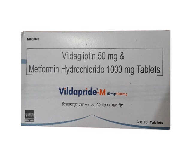 Vildapride M 1000mg/50mg Tablet