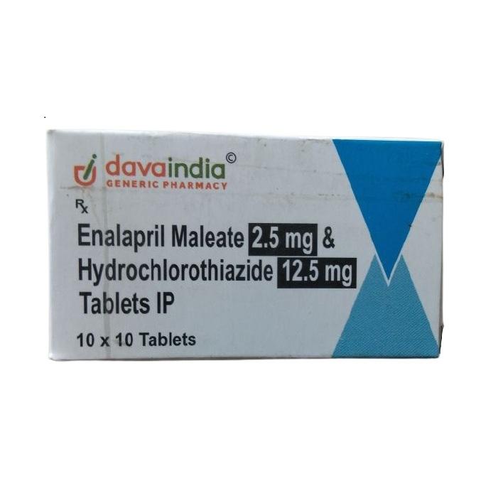 Enalapril Maleate (2.5mg) And Hydrochlorothiazide (12.5mg) Tablet