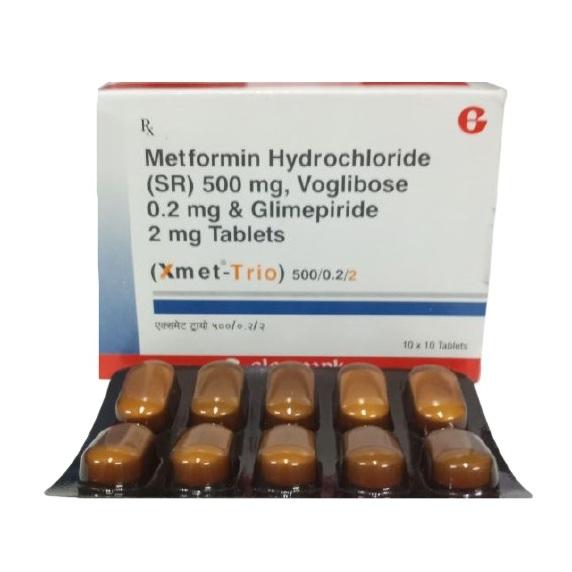 Xmet Trio 500/0.2/2 Tablet