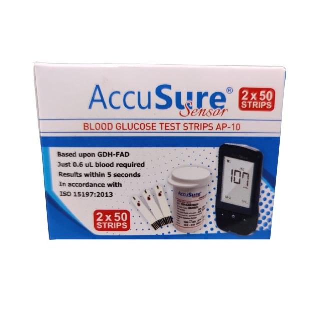 AccuSure Sensor Blood Glucose Test Strip