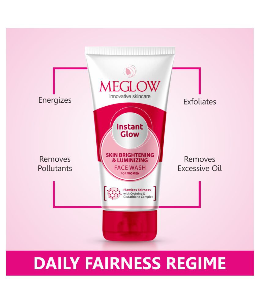 Meglow Instant Glow Facewash For Women