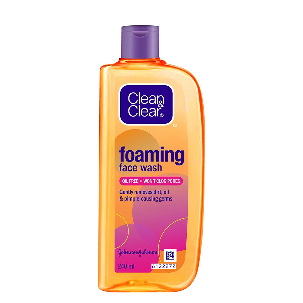 Clean & Clear Foaming Face Wash for Pimple Causing Germs | Oil-Free
