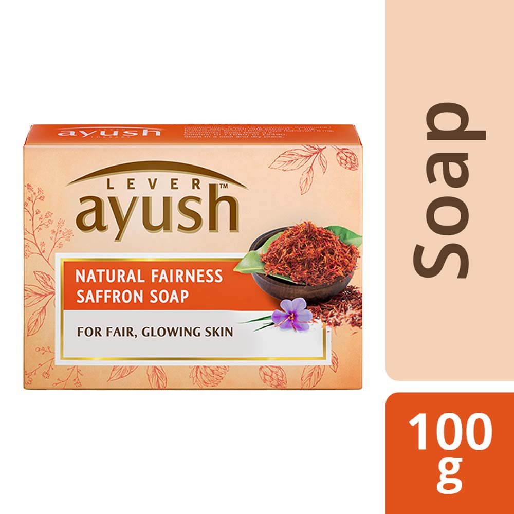Lever Ayush Natural Fairness Saffron Soap