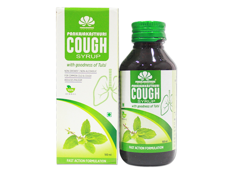 Pankajakasthuri Cough Syrup Tulsi