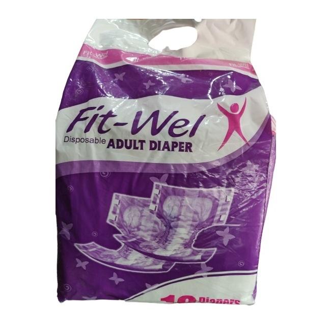 Fit-Wel Disposable Adult Diaper Medium