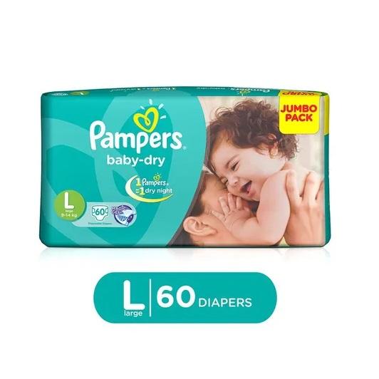 Pampers Baby- Dry Diaper L