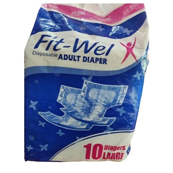 Fit-Wel Disposable Adult Diapers Large