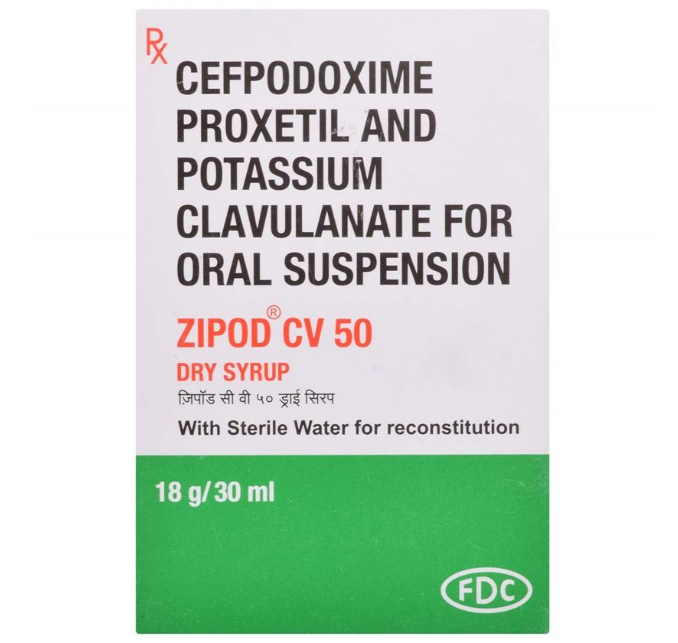 Zipod CV 50mg/31.25mg Dry Syrup