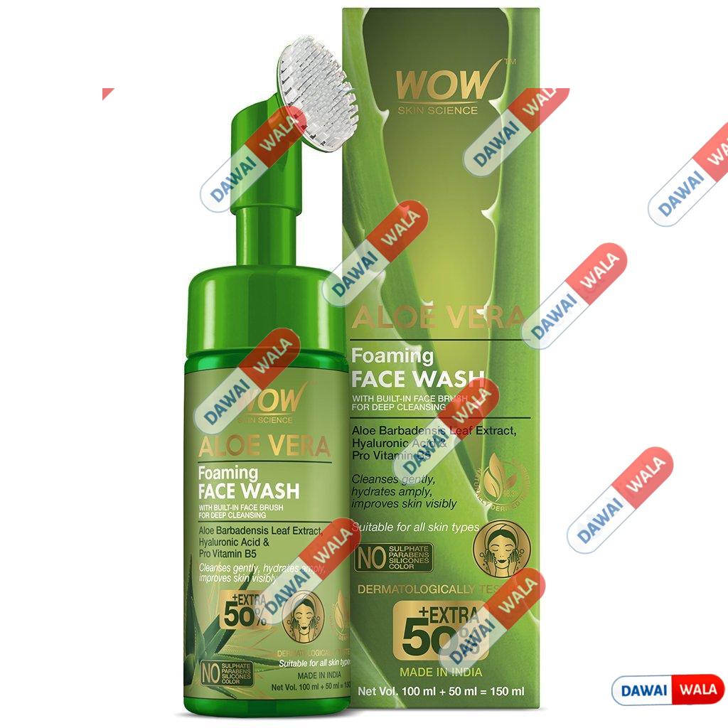 Wow Aloe Vera Foaming Face Wash