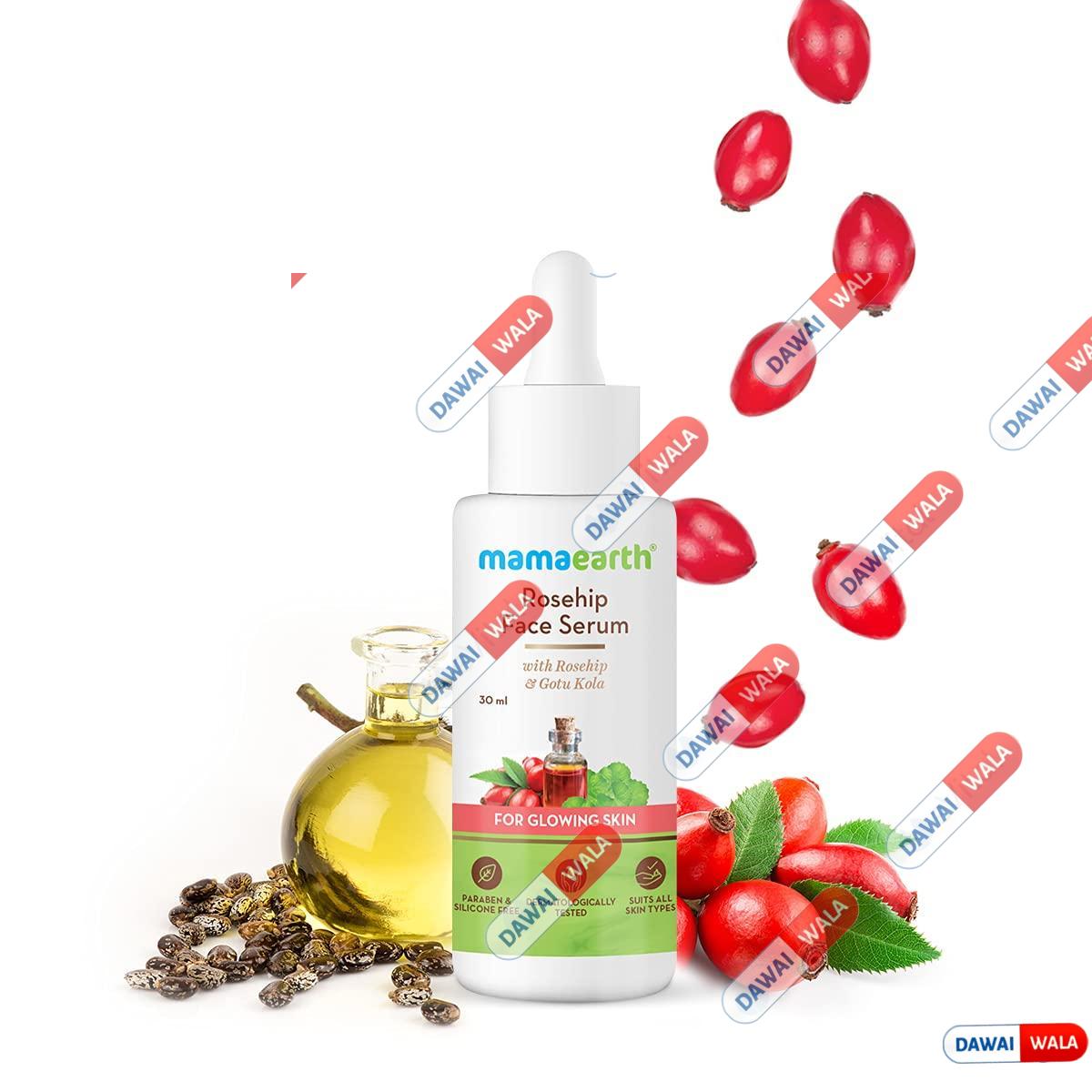 Mamaearth Rosehip Face Serum With Rosehip & Gotu Kola For Glowing Skin