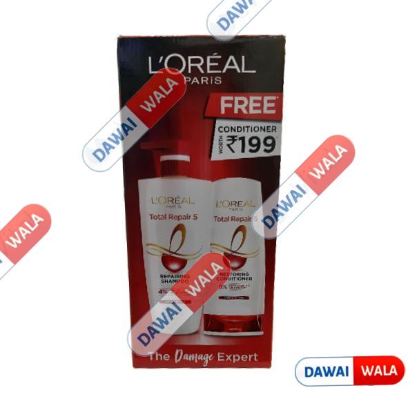 Loreal Total Repairing Shampoo(Free Conditioner 192.5Ml)