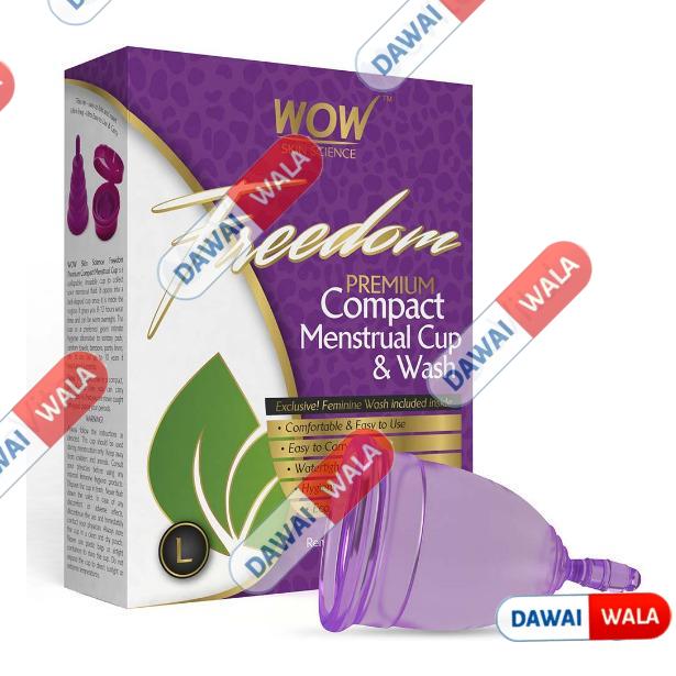 WOW Skin Science Freedom Reusable Menstrual Cup and Wash Large
