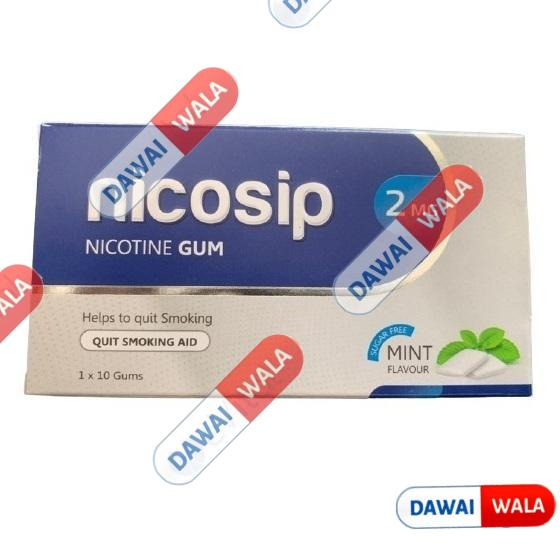 Nicosip 2mg Mint Sugar Free Chewing Gums