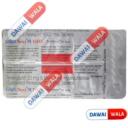 Glipti Next M 1000 Tablet