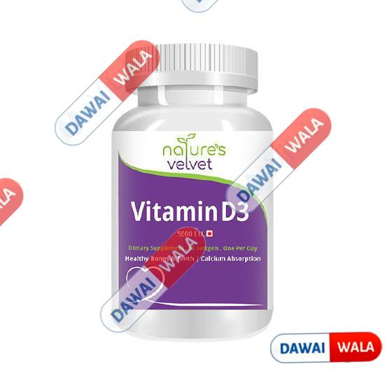 Natures Velvet Vitamin D3 5000IU Softgel